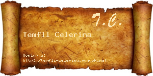 Temfli Celerina névjegykártya